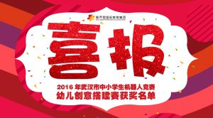 【喜报】“武汉市第十三届中小学生机器人竞赛”新乔登幼儿获奖名单